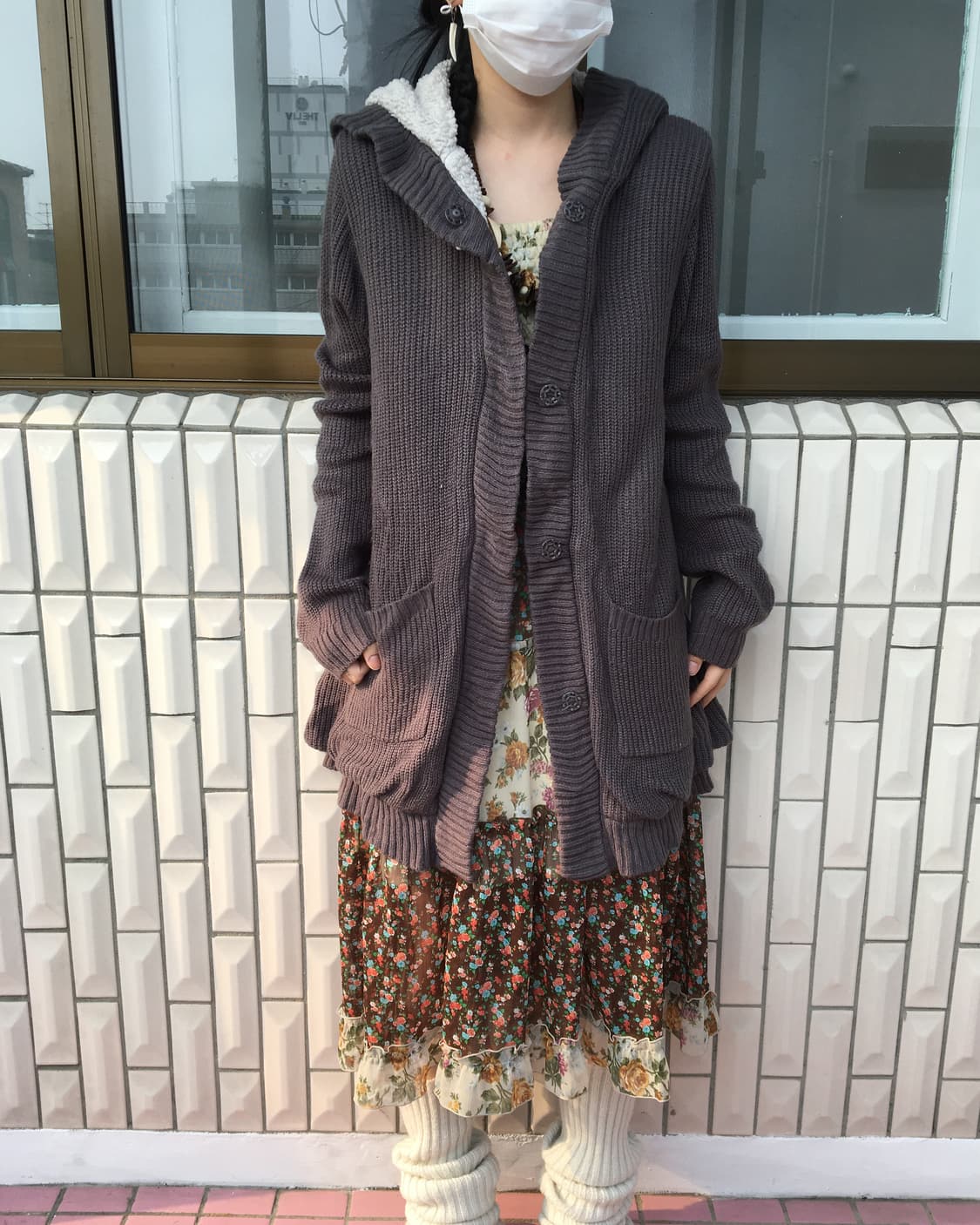 Axes femme hood knit jacket 상품이미지1