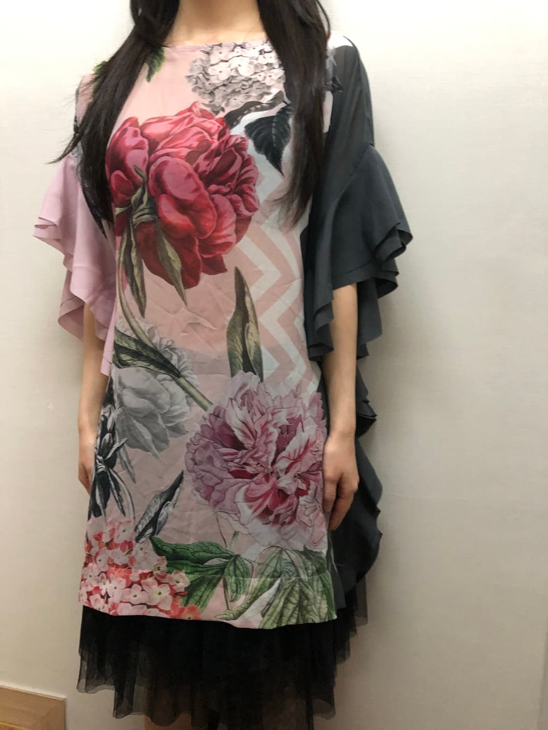 빈티지 오리엔탈 플라워 블라우스 상품이미지3