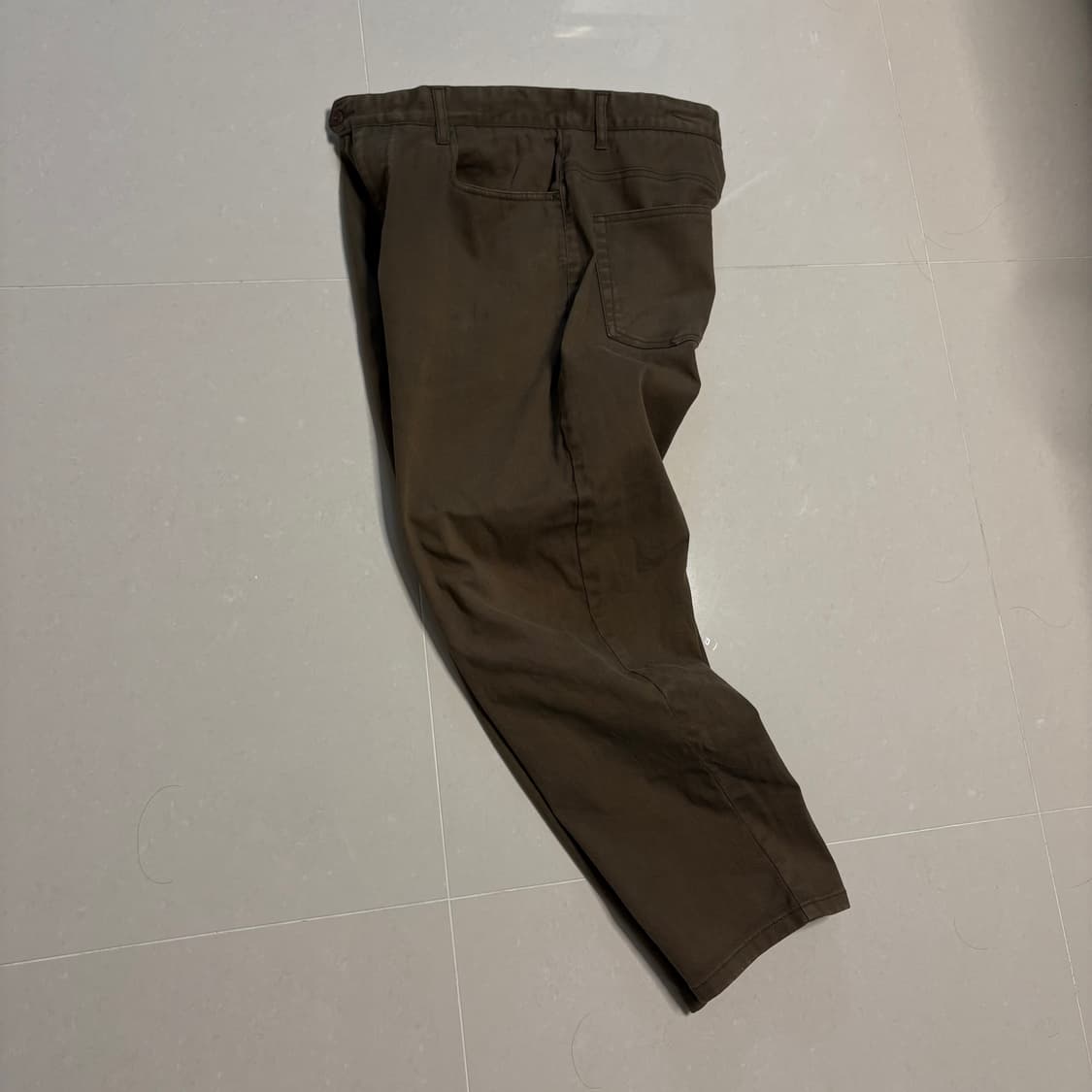 정품 에피그램 브라운 코튼 치노팬츠 면바지 32인치 상품이미지4