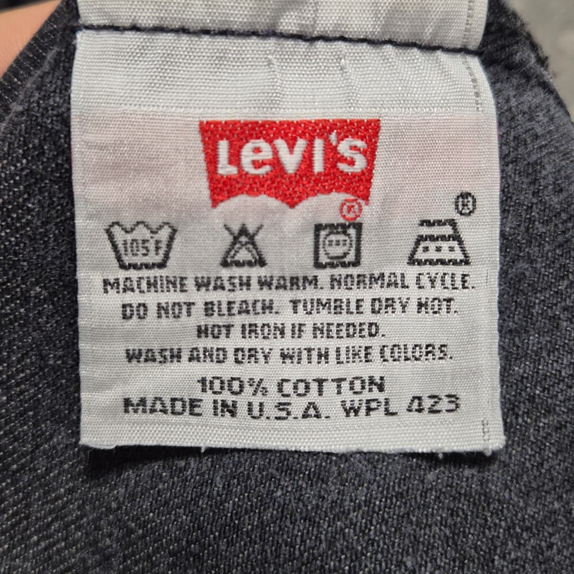 [32]90s US Made 리바이스 501 블랙 -424 상품이미지4