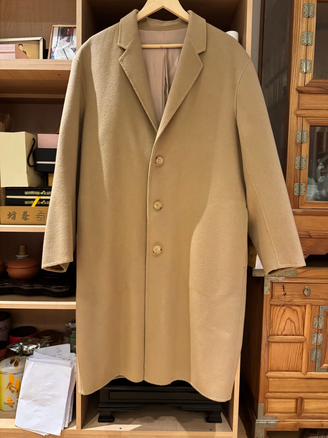 마마가리 울 캐시미어 코트  상품이미지1