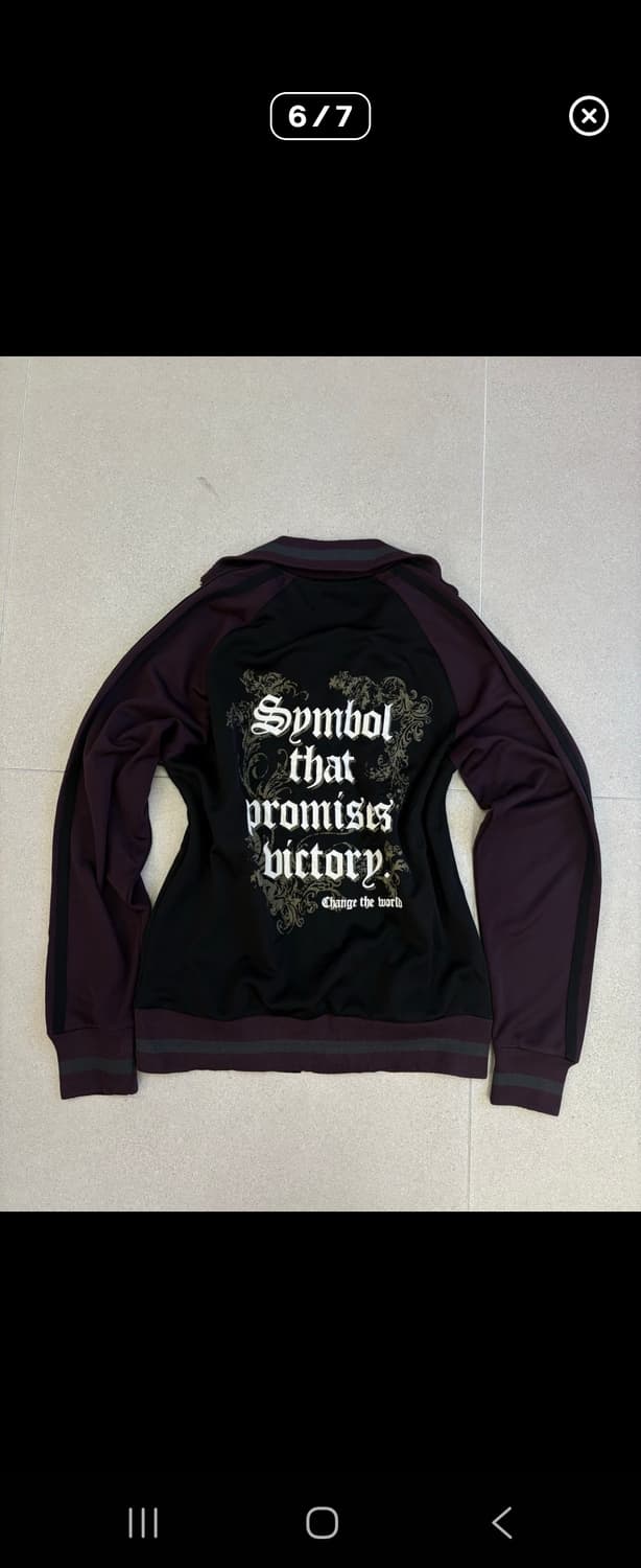 배색집업프린팅져지(반크롭으로 수선) 상품이미지1