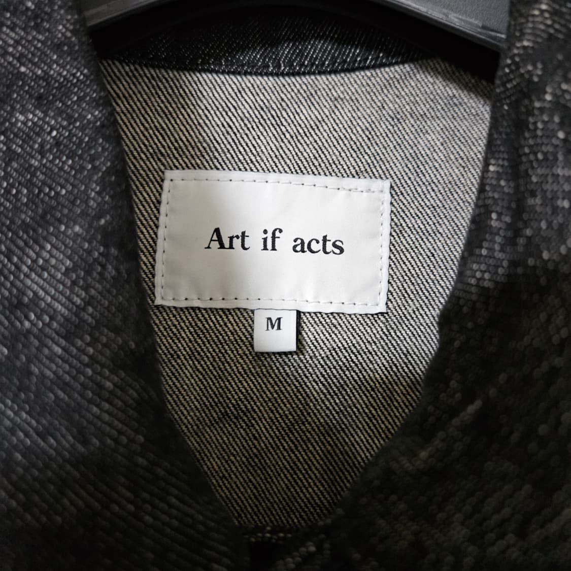 아트 이프 액츠 워시드 데님트러커 자켓 블랙 상품이미지2