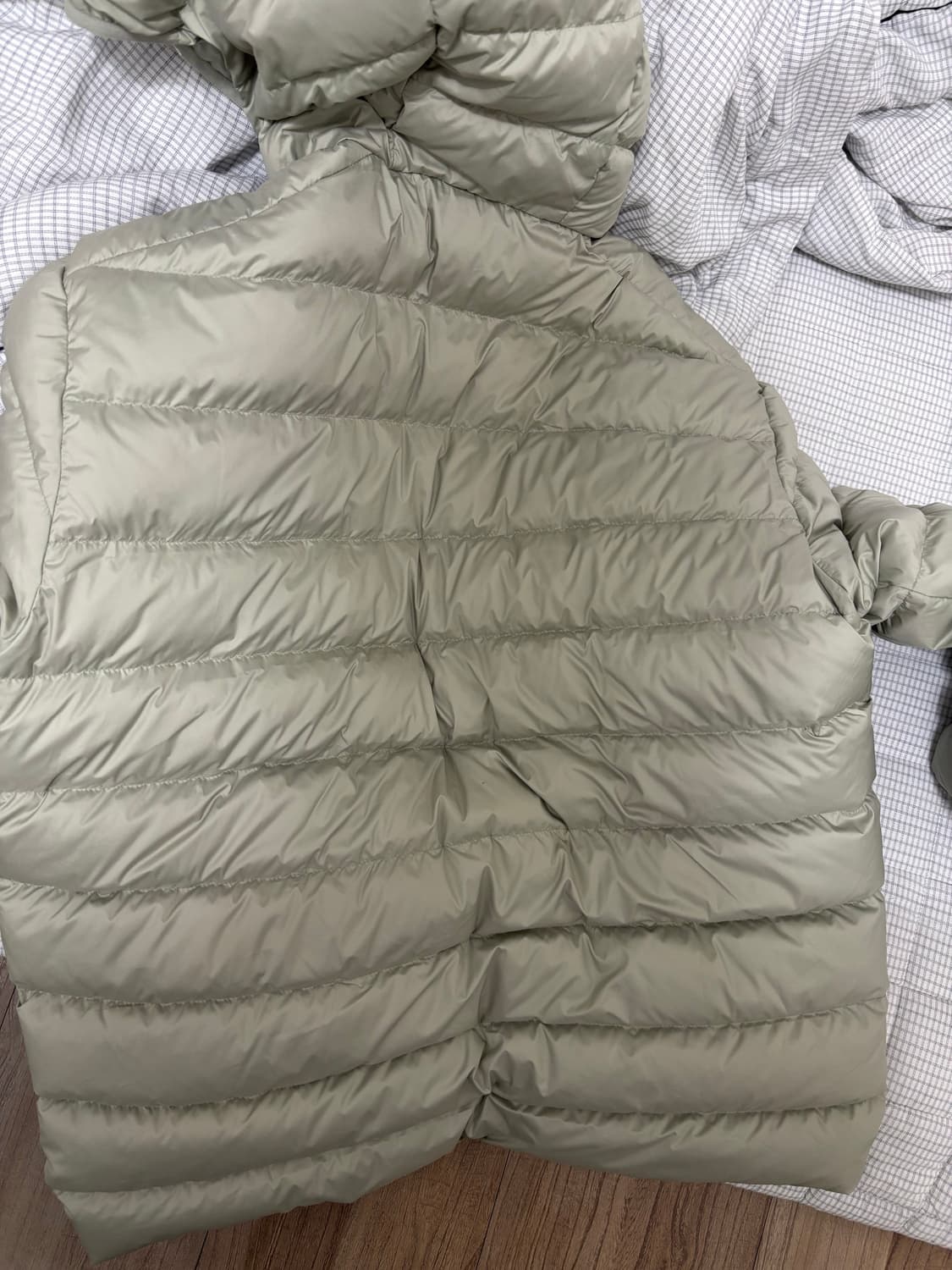 (새상품) 무신사 경량패딩 피스타치오 시티레저 상품이미지2