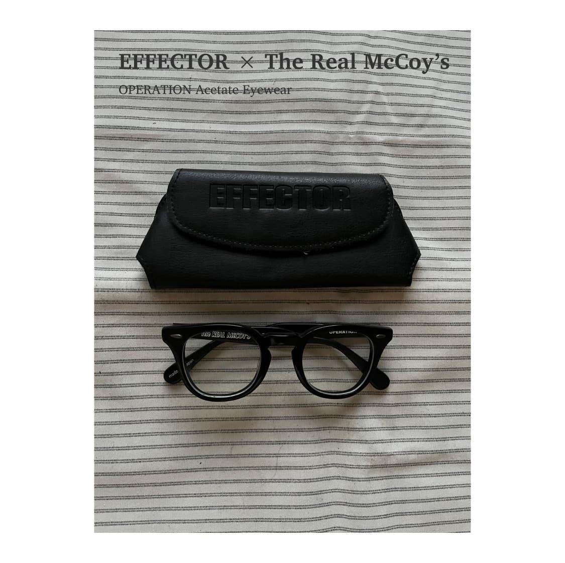 이펙터 x 리얼 맥코이 오퍼레이션 안경 상품이미지1