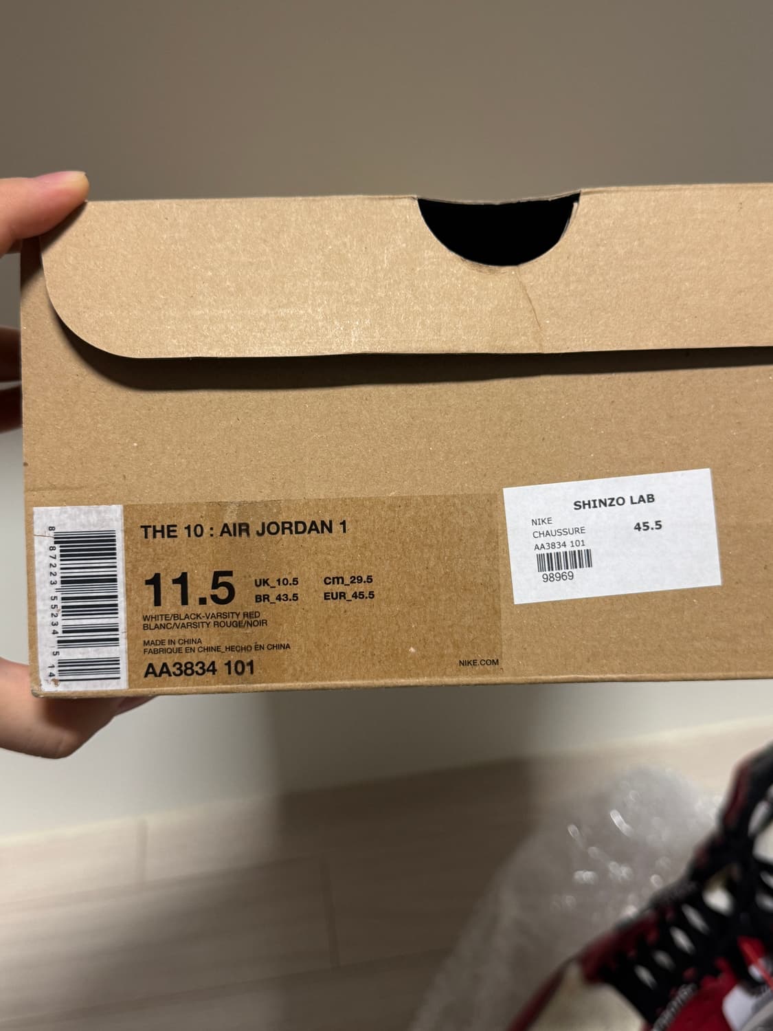 [295] 조던 1 x 오프화이트 레트로 하이 시카고 더 텐 상품이미지8