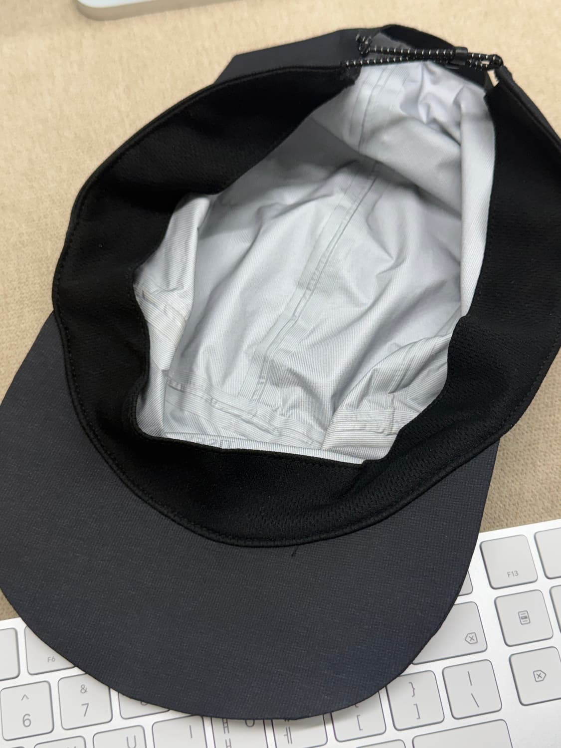 새티스파이 퍼텍스 3L 레인캡 블랙 상품이미지2