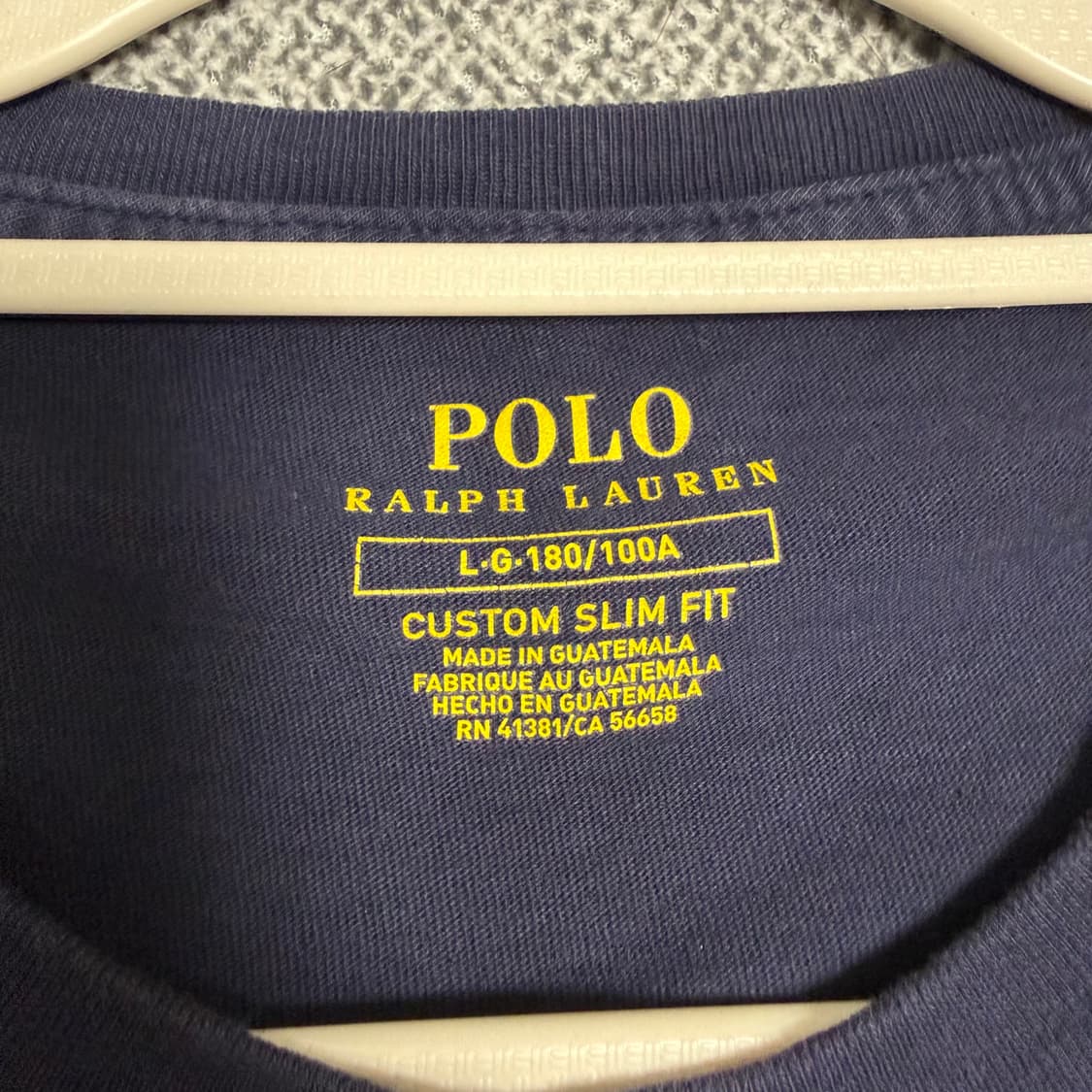폴로 베어 반팔티 네이비 L 커스텀 슬림핏 상품이미지3