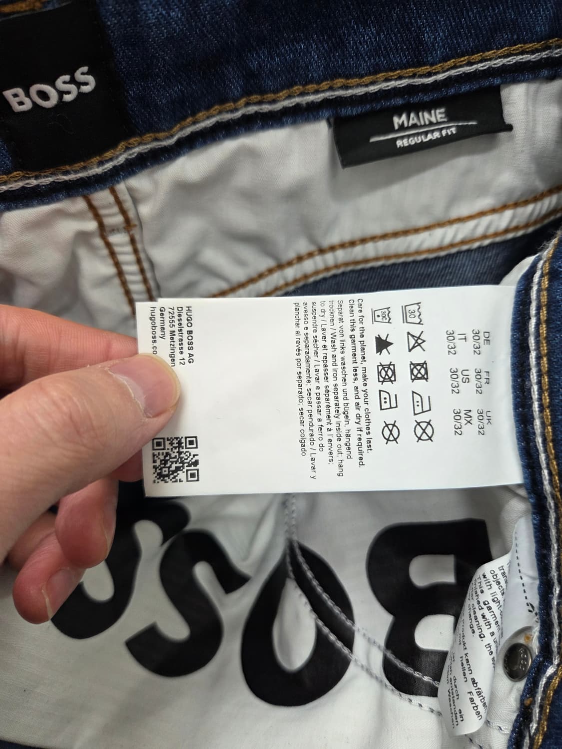 보스 BOSS 레귤러핏 데님 팬츠 상품이미지8