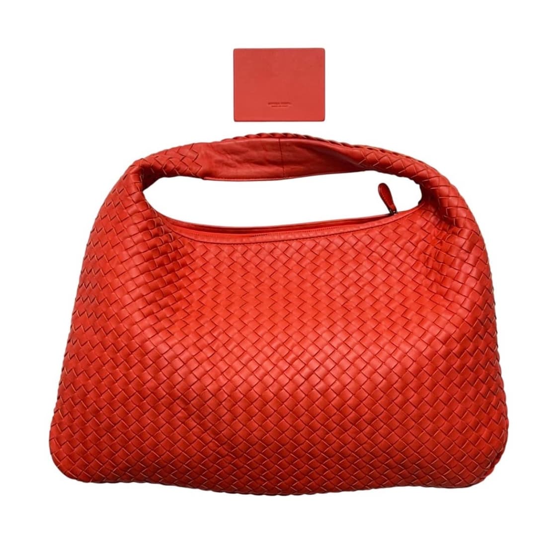 보테가베네타 호보백 빈티지 홉 레드 다홍색 상품이미지2