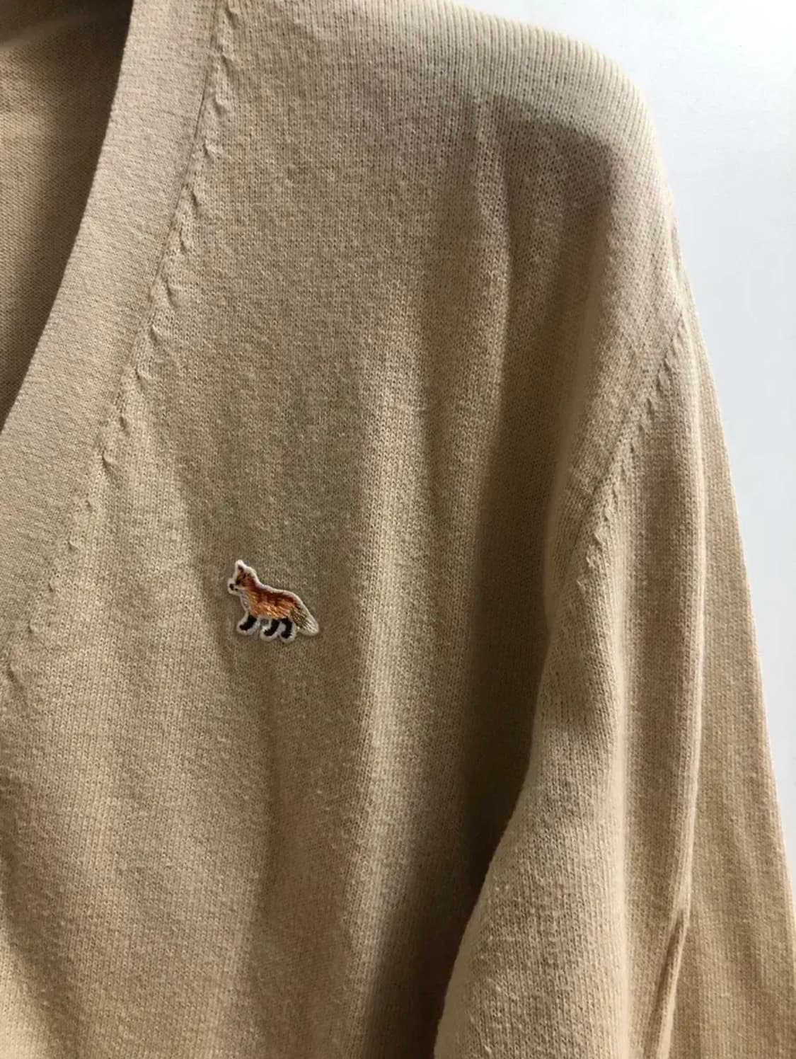 메종키츠네 정품 폭스 로고 가디건 상품이미지3