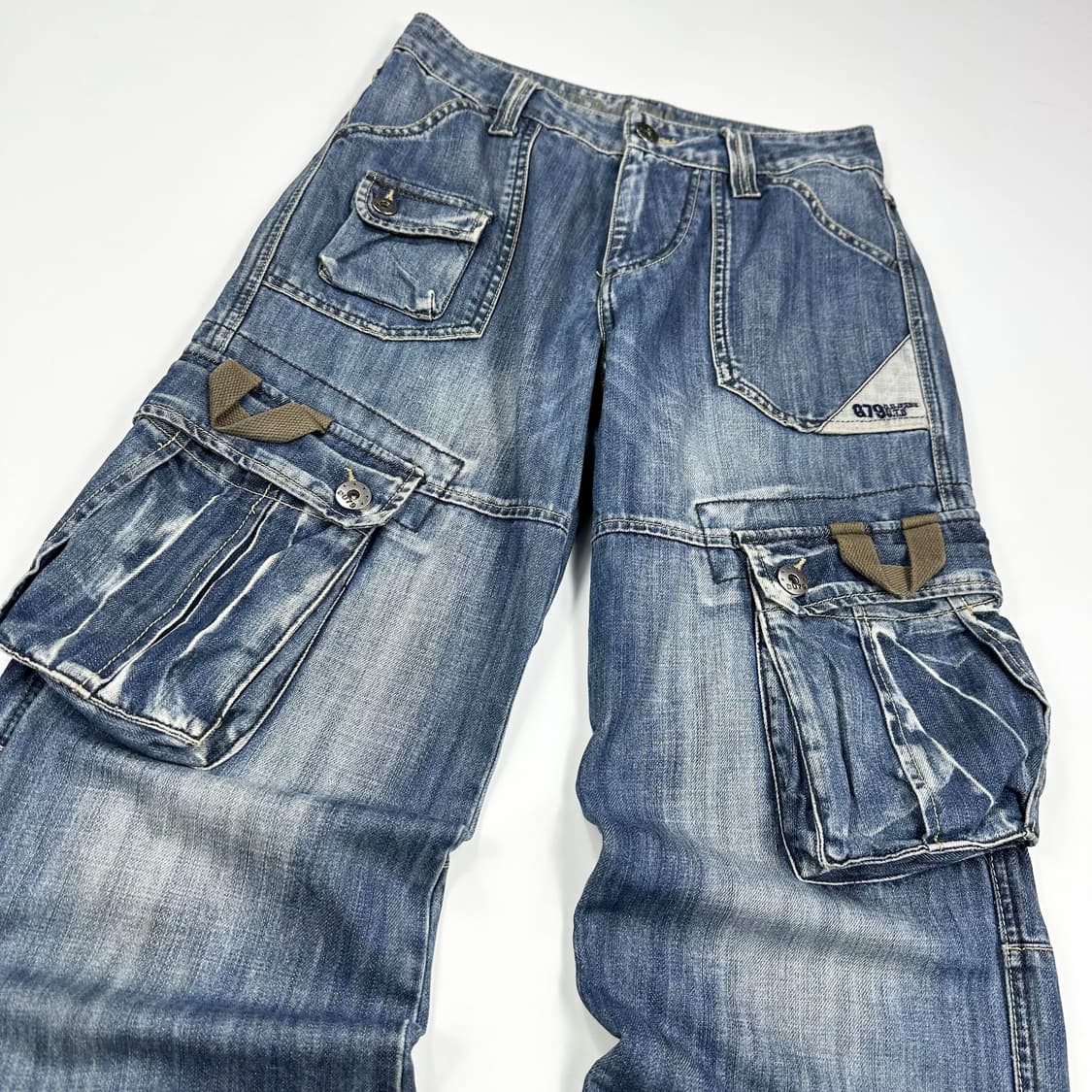 VTG 빈티지 스트레이트 데님 카고팬츠 (28인치) 상품이미지4
