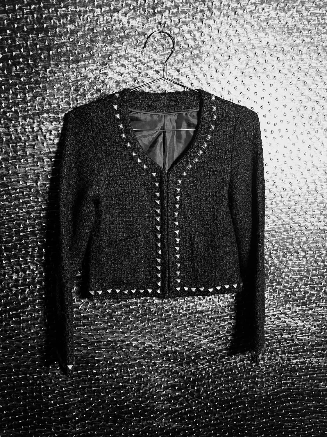 스터드 트위드 자켓 상품이미지2