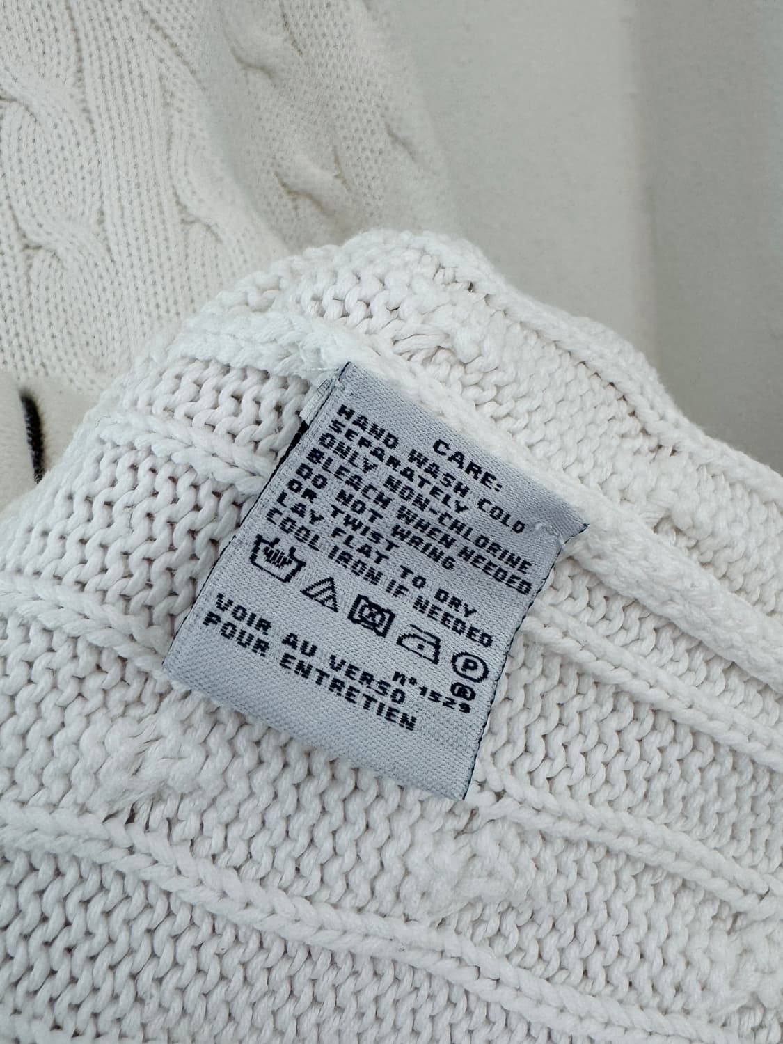 폴로 화이트 후드집업 상품이미지5