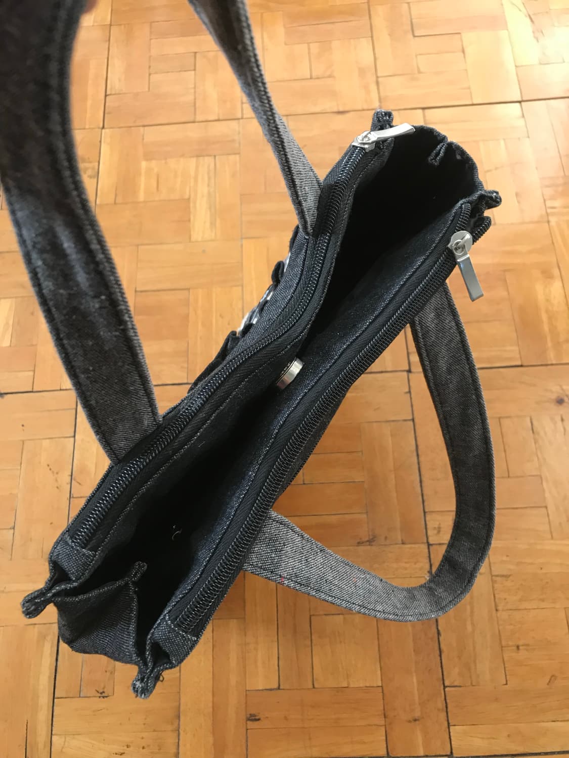 vintage denim lace bag 상품이미지3