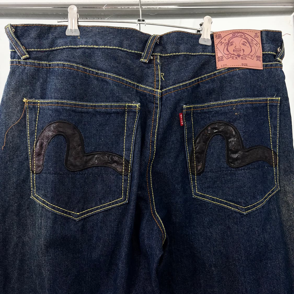 에비수 재팬 페이즐리 빅다이콕 데님 팬츠 상품이미지8