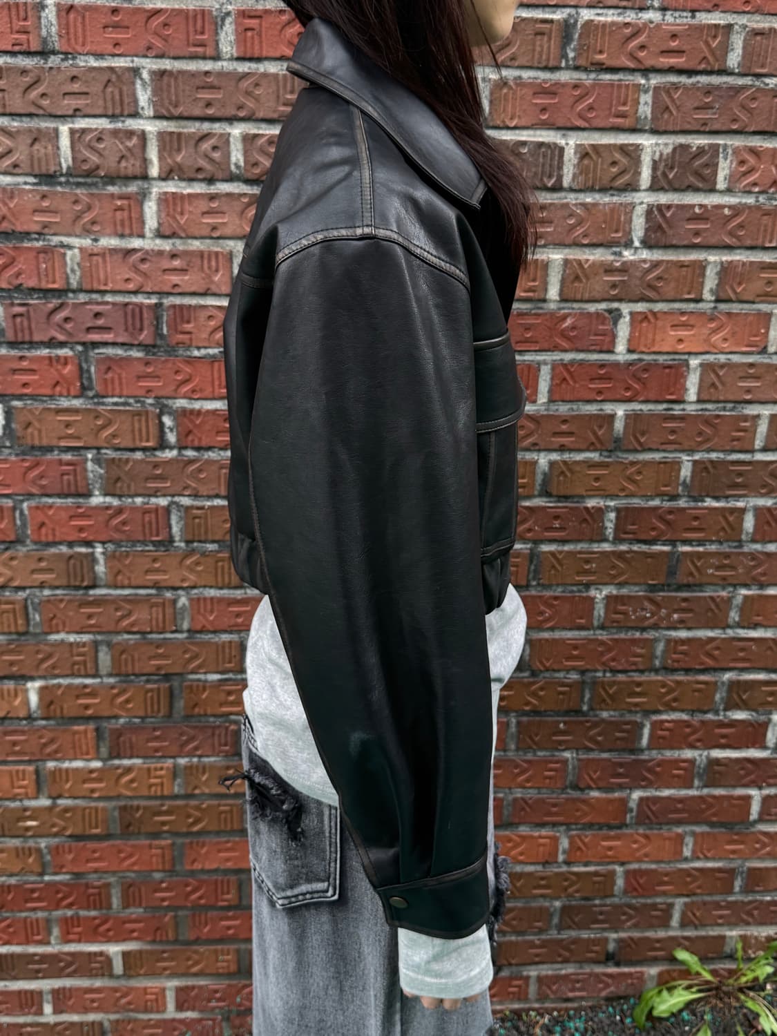 LAFUDGE OUR WOMAN 가죽자켓 상품이미지5