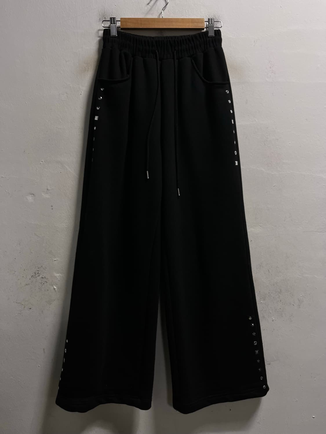 55-66 러브이즈트루 스웻 밴딩 와이드팬츠 바지 정품 상품이미지1