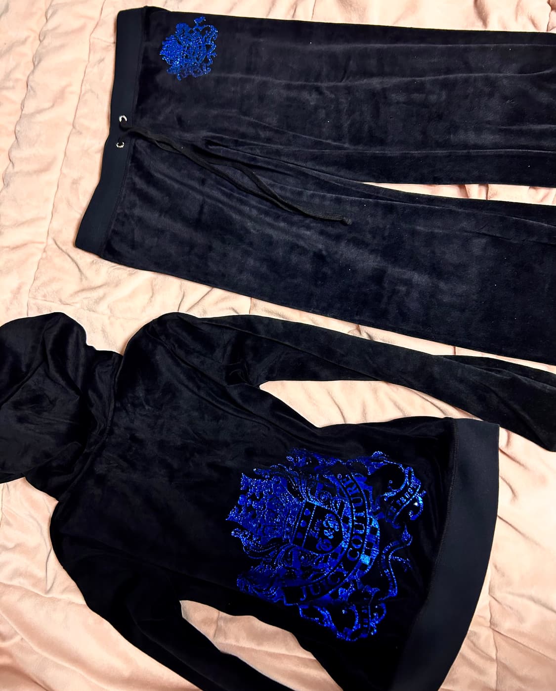 쥬시꾸뛰르 벨루어 벨벳 트레이닝 세트 셋업s 상품이미지1