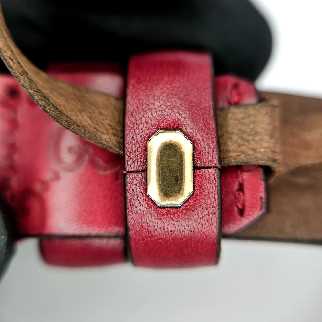 구찌 GG 마이크로시마 레더 슬림 벨트
 상품이미지7