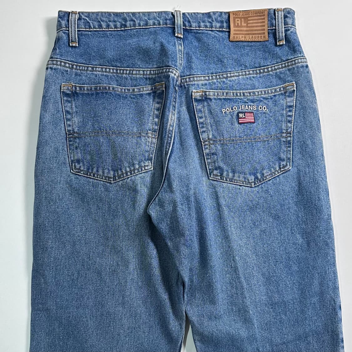 00s 폴로 진스 자수 데님 팬츠 상품이미지4