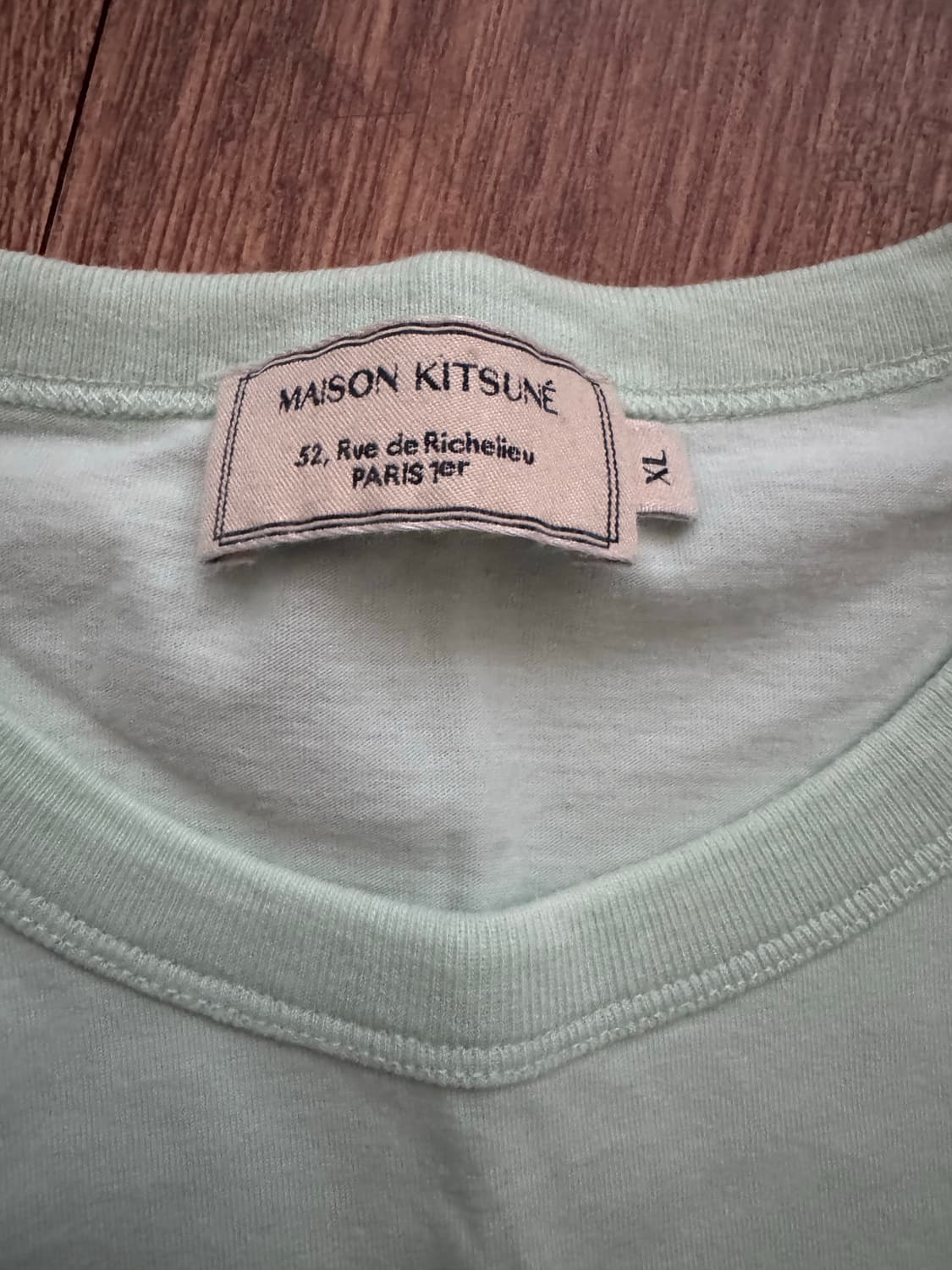 메종키츠네 칠랙스 폭스 민트색 팝니다 상품이미지3