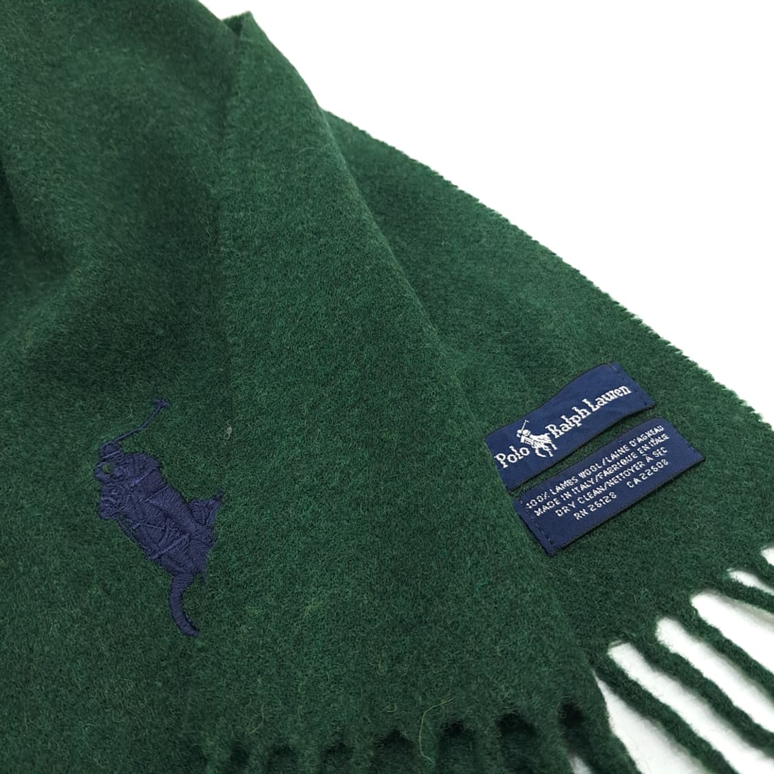 MX188 폴로 랄프로렌 포레스트그린 램스울 목도리 머플러 상품이미지5