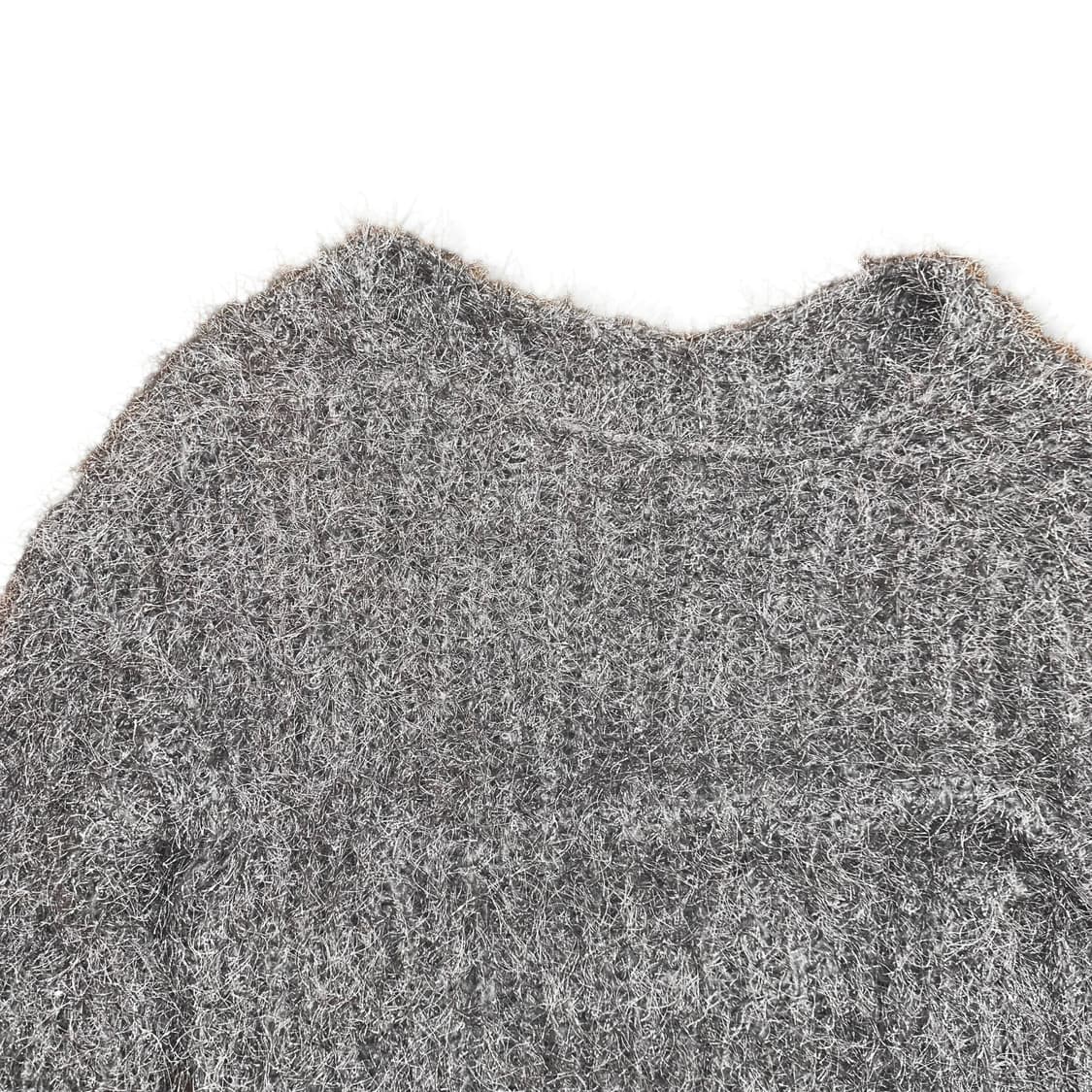 Glitter Detail Fur Crop Sweatshirt 상품이미지5