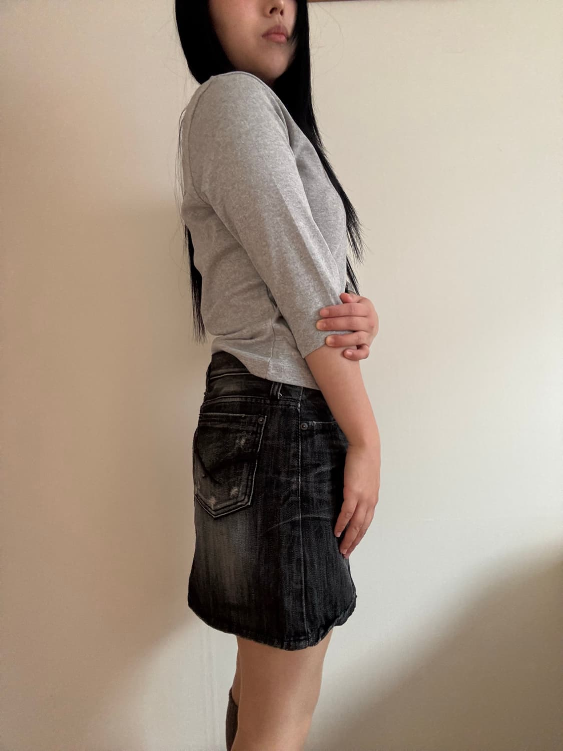 데님 미니 스커트 상품이미지6