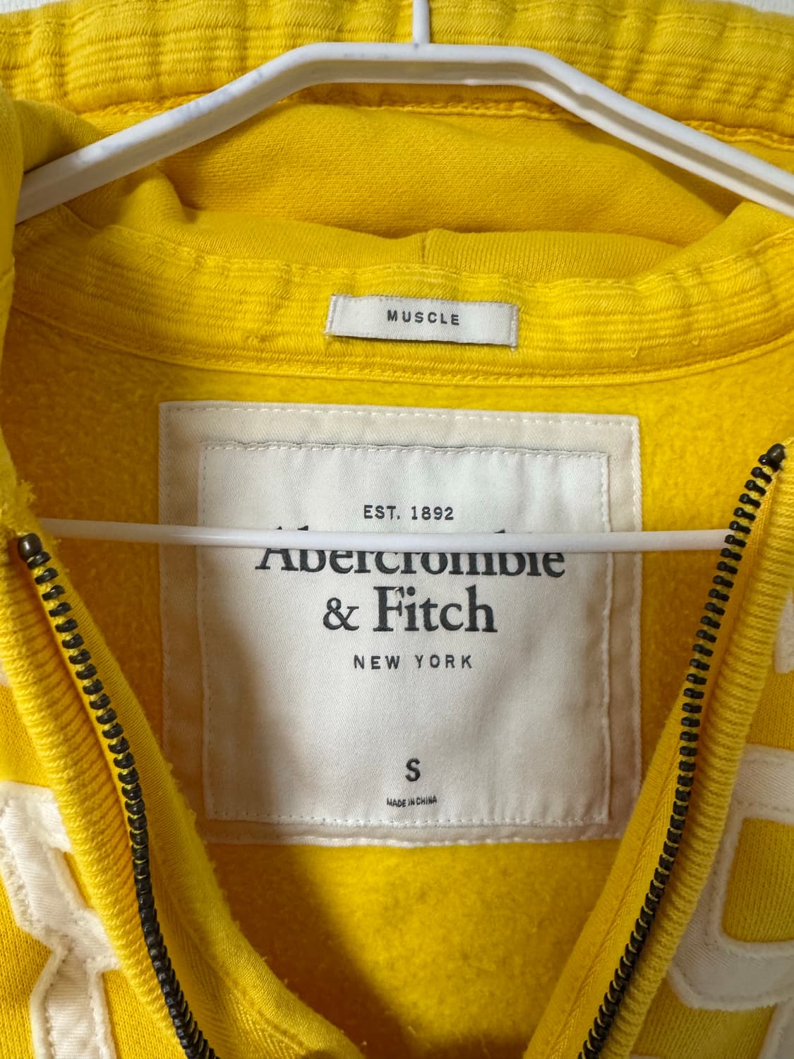 S) 아베크롬비 옐로우 후드집업 상품이미지2
