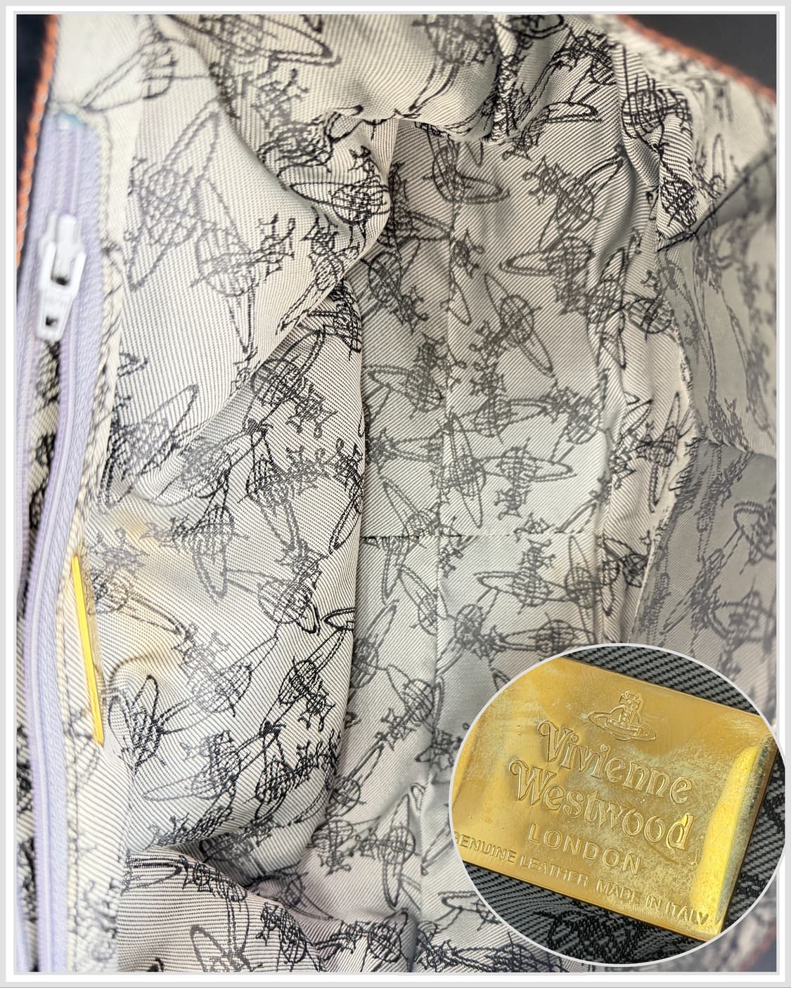 비비안웨스트우드 오브 로고 레더 크로스백 상품이미지9