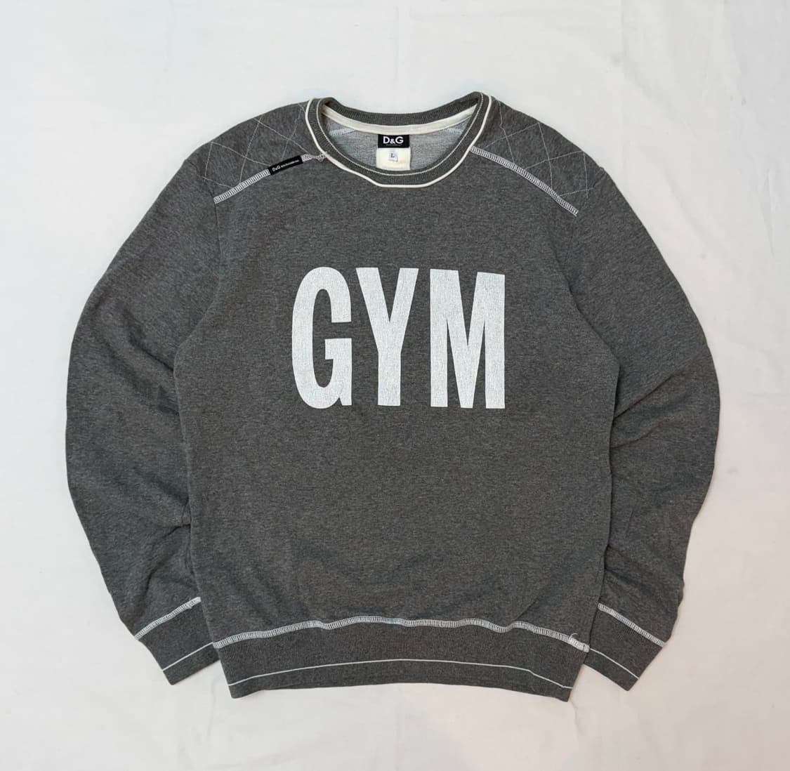 00s 돌체앤가바나 아카이브 GYM 컬렉션 스웻셔츠 맨투맨 그레이 상품이미지1