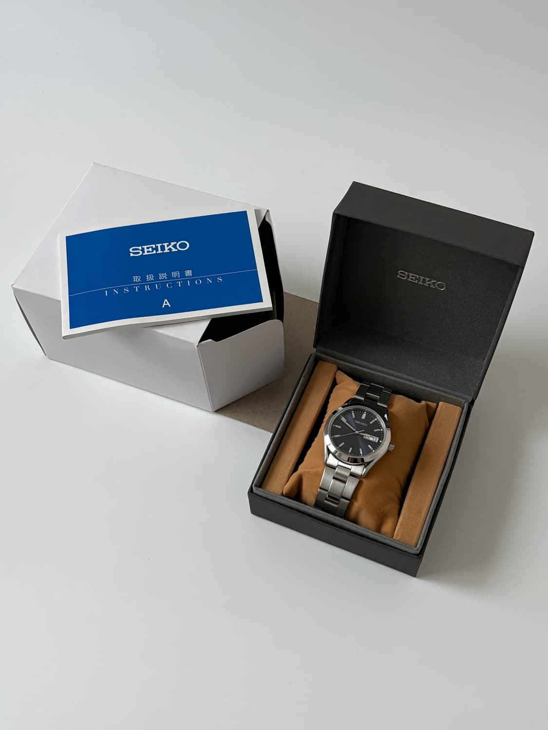 2000s Dark Navy Dial Silver Quartz 상품이미지2