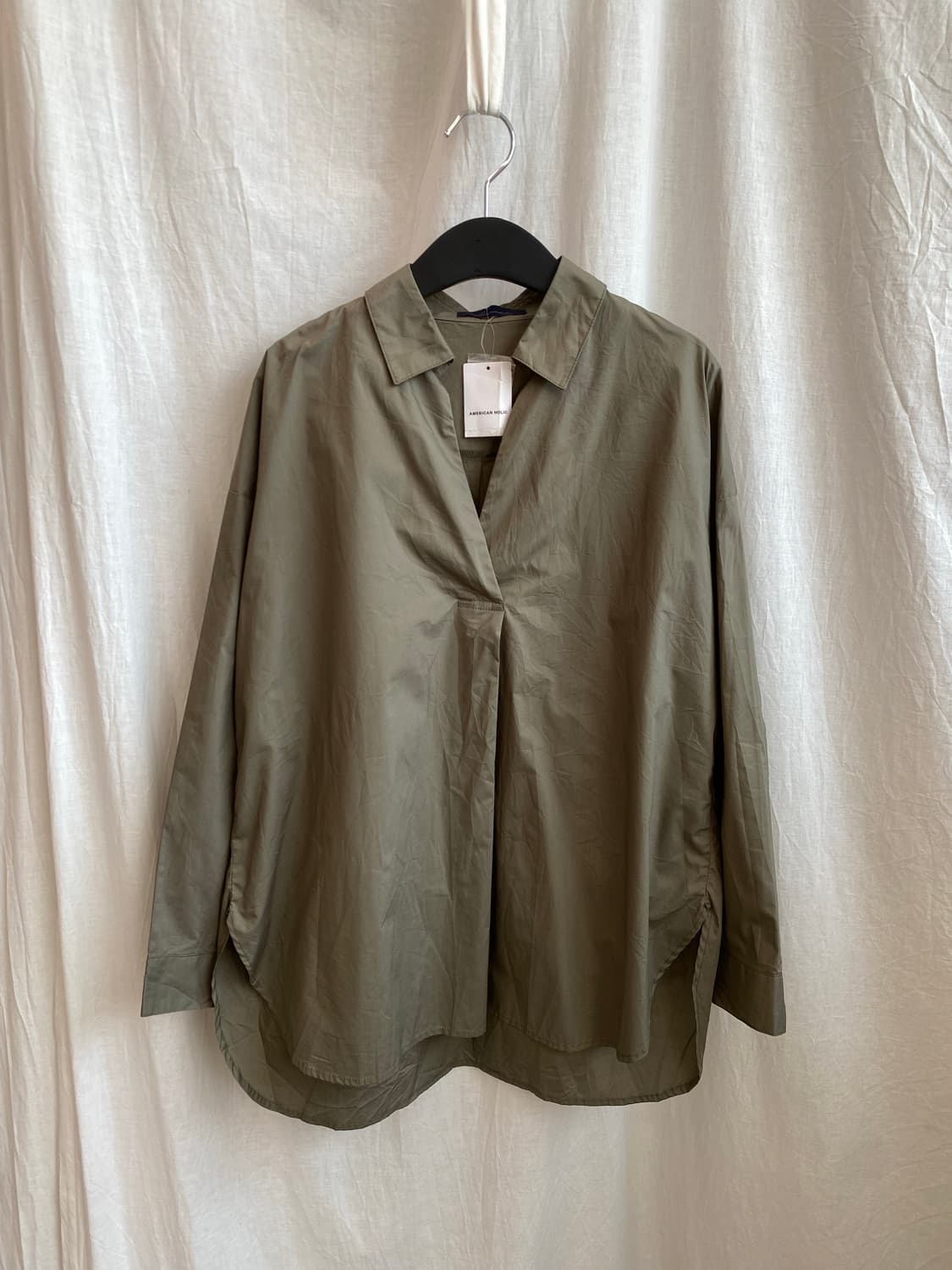 AMERICAN HOLIC 카키 셔츠(M/미사용품) 상품이미지2