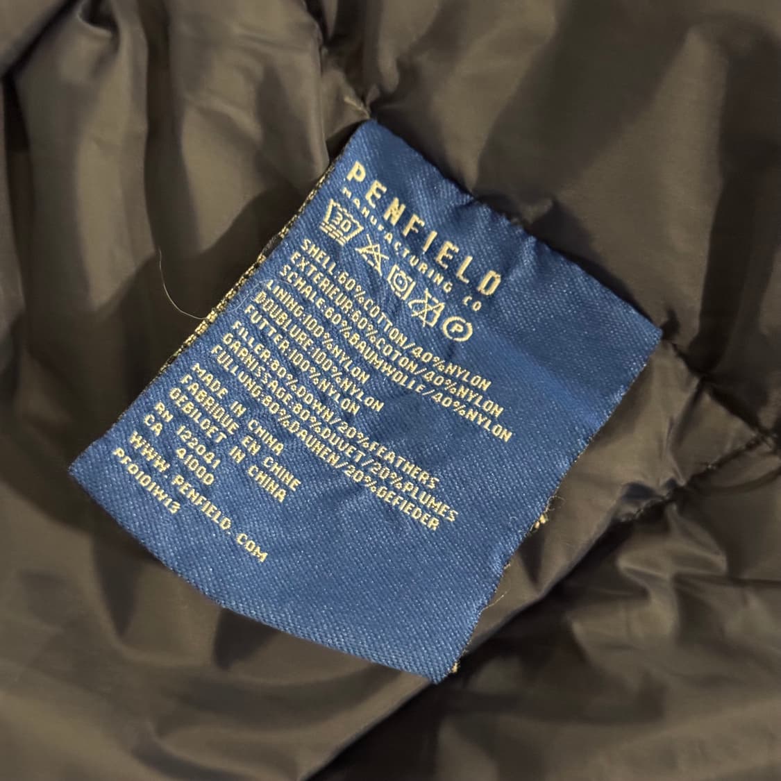 펜필드 다운 베스트 M 상품이미지6