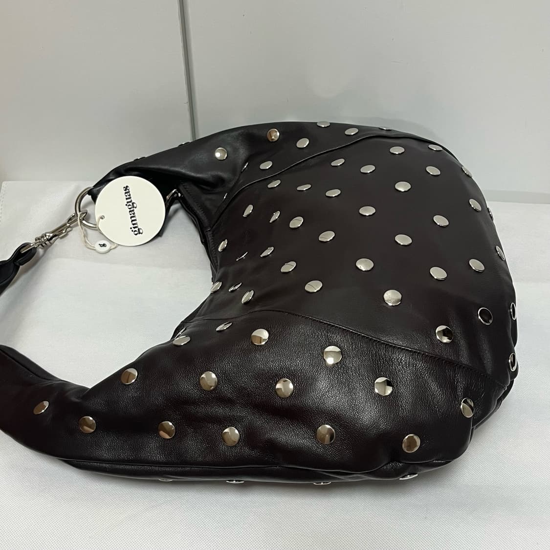 기마구아스 Paula 스터드 파울라 백/브라운 상품이미지2