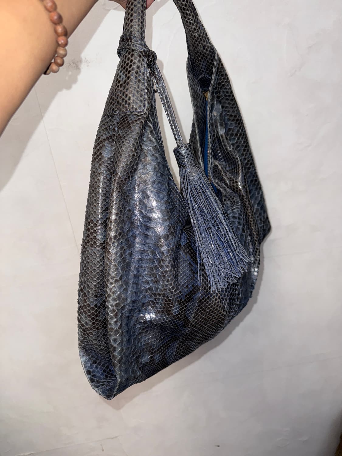 Ash navy python shopper bag 상품이미지3