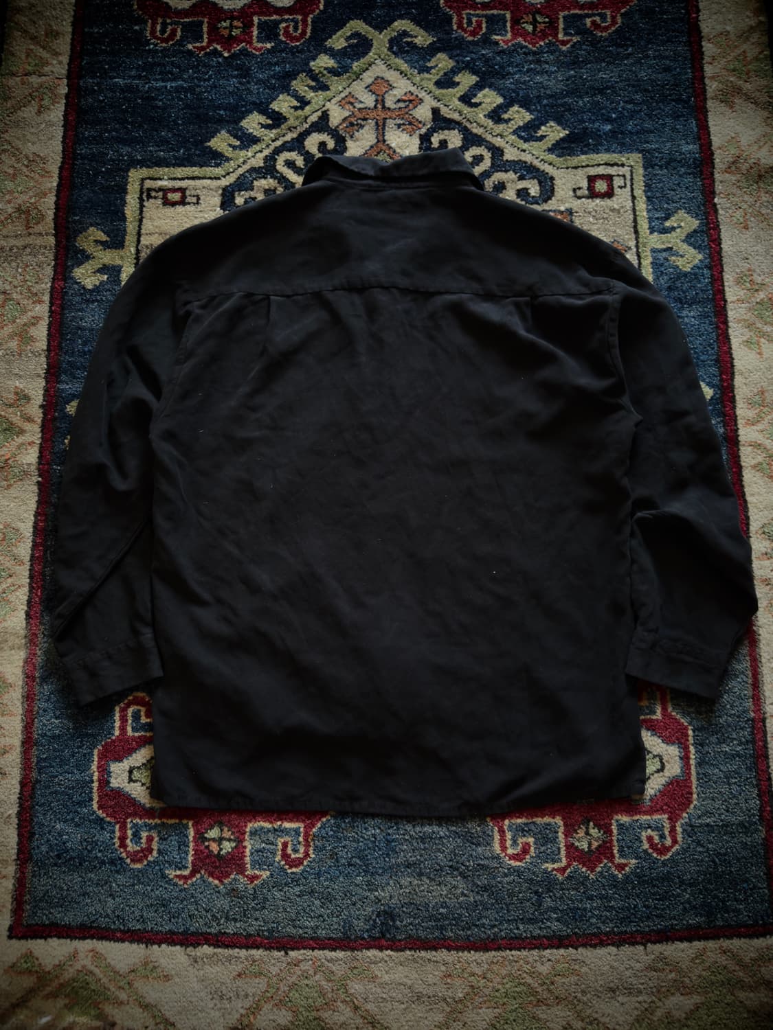 vtg Guayabera black Shirt 상품이미지2