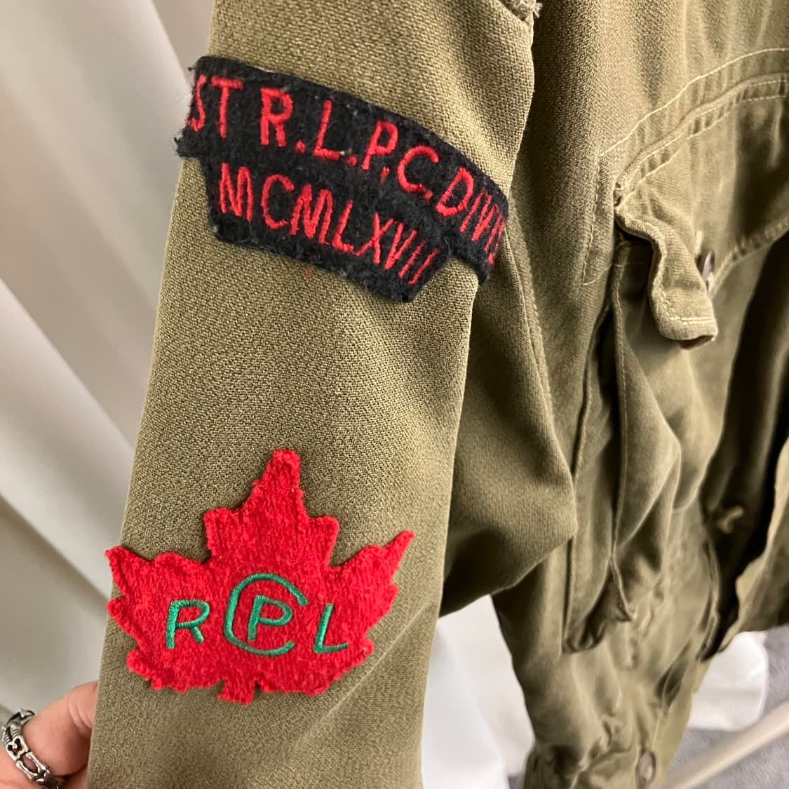 폴로 랄프로렌 m-65 메이플 컴뱃 필드 자켓 M 상품이미지5