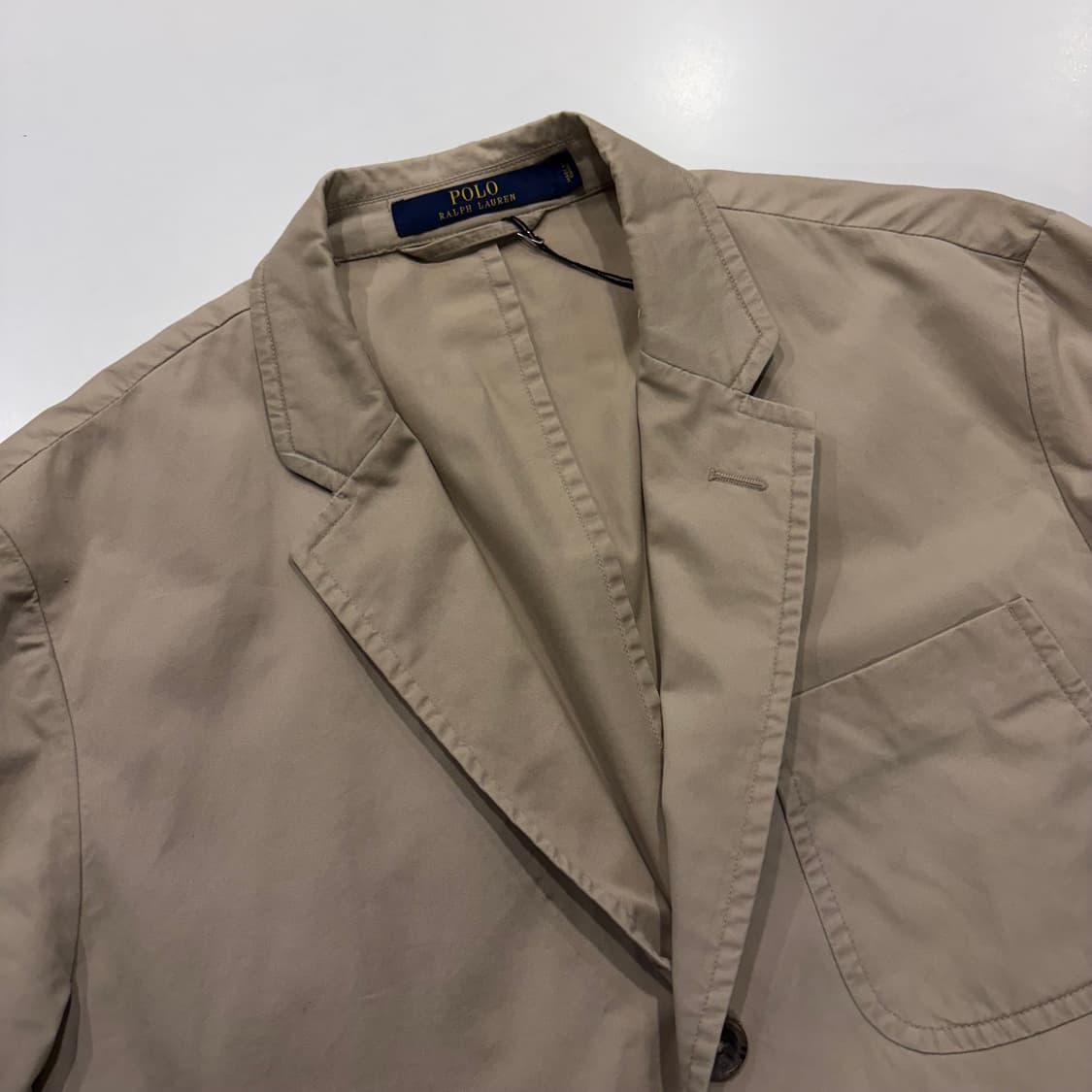 [42] 폴로 랄프로렌 블레이저 베이지 면 코튼 자켓 D210 상품이미지4