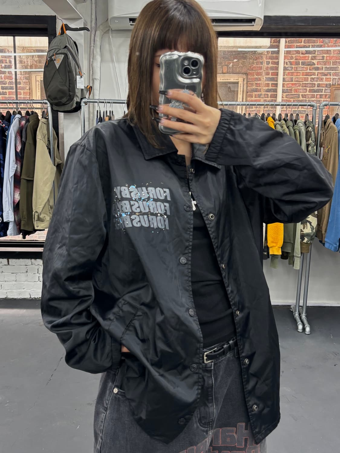 FUBU 푸부 빅로고 코치자켓 상품이미지1