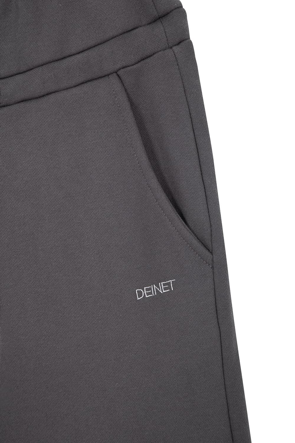 DEINET 다이닛 백 로고 스웻 팬츠 차콜 상품이미지5