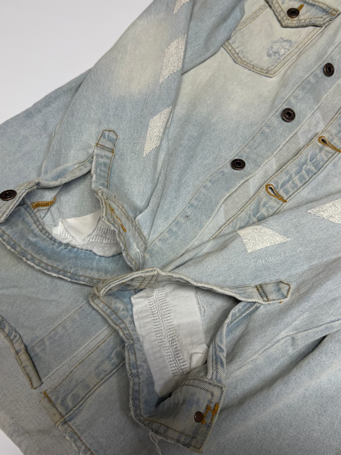 오프화이트 데님 셔츠 자켓 상품이미지7