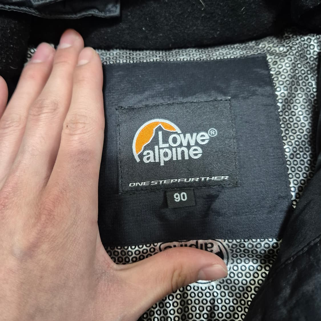 로우알파인 박스로고 여성 덕다운 후드 롱패딩 S(90) 상품이미지6