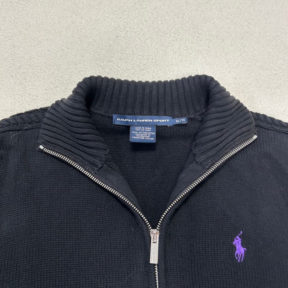 Polo Black Knit Zip-up  상품이미지6