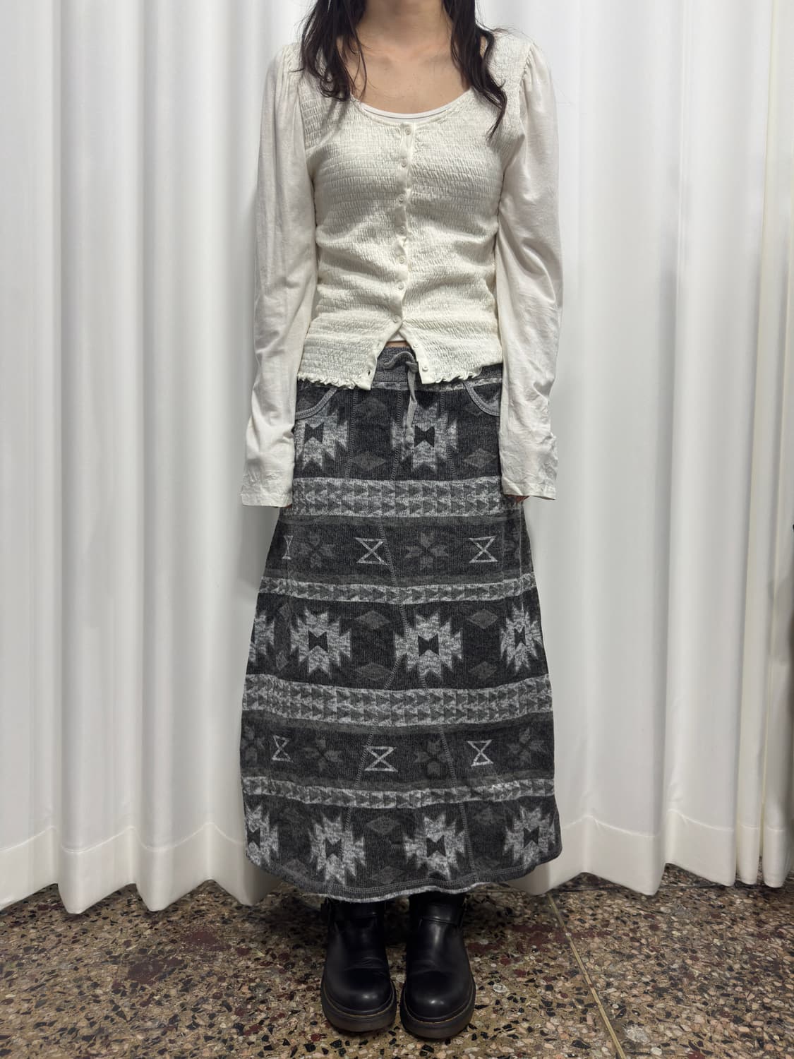 pattern long skirt 상품이미지2