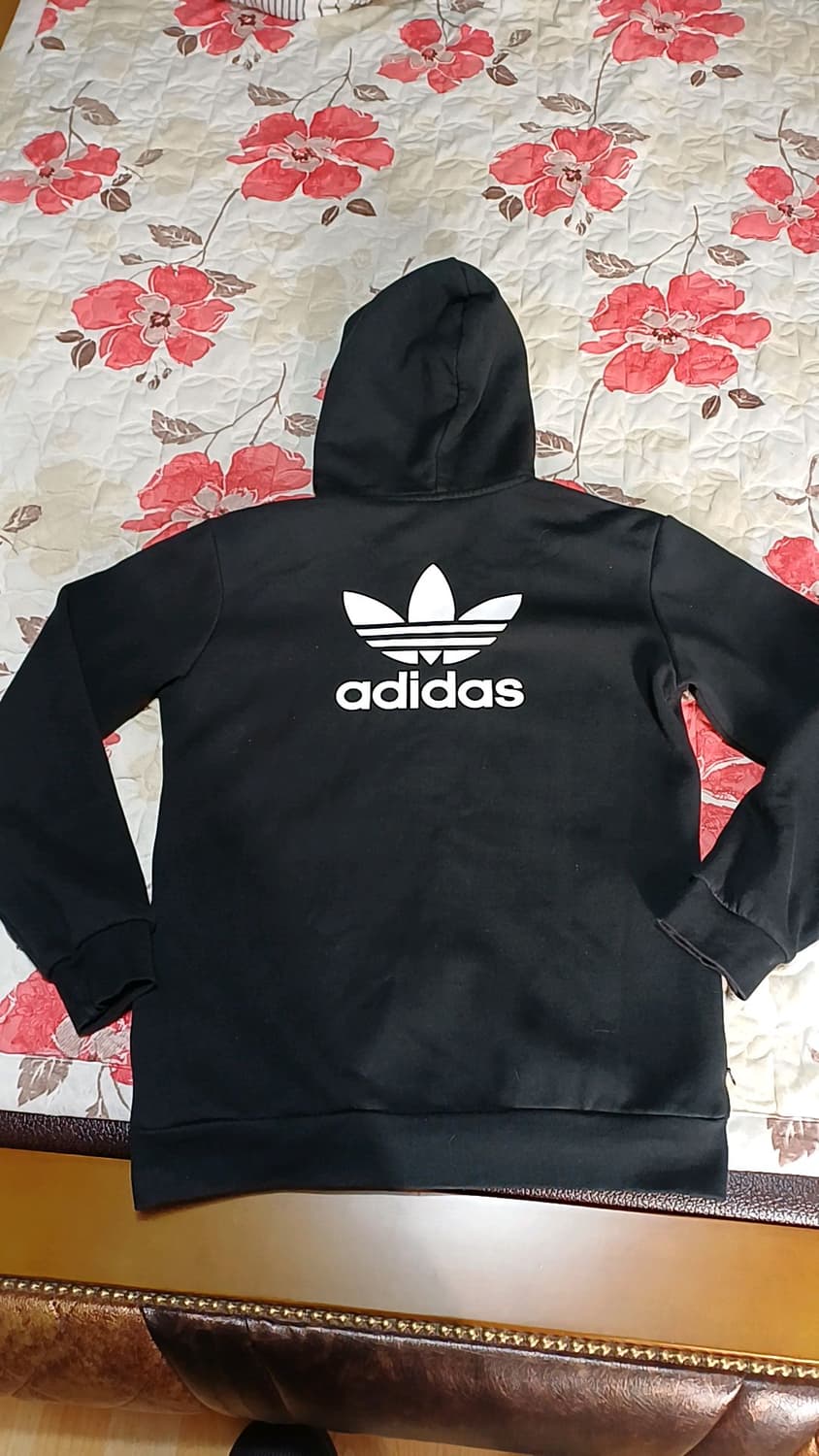 아디다스 기모후드집업 실측100 가슴55 기장71 상품이미지4