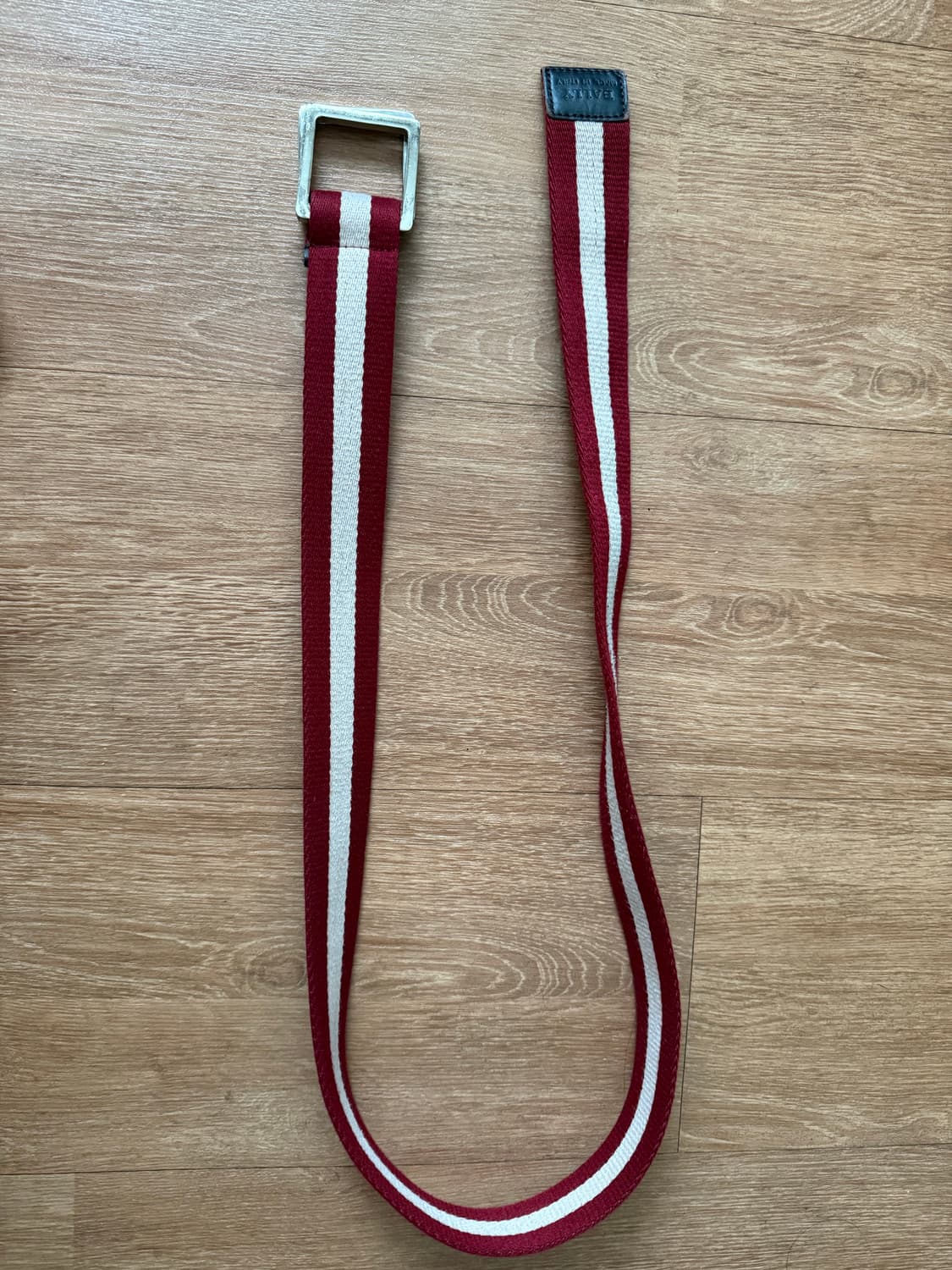 BALLY 클래식 스트라이프 캔버스 벨트 vintage 상품이미지3