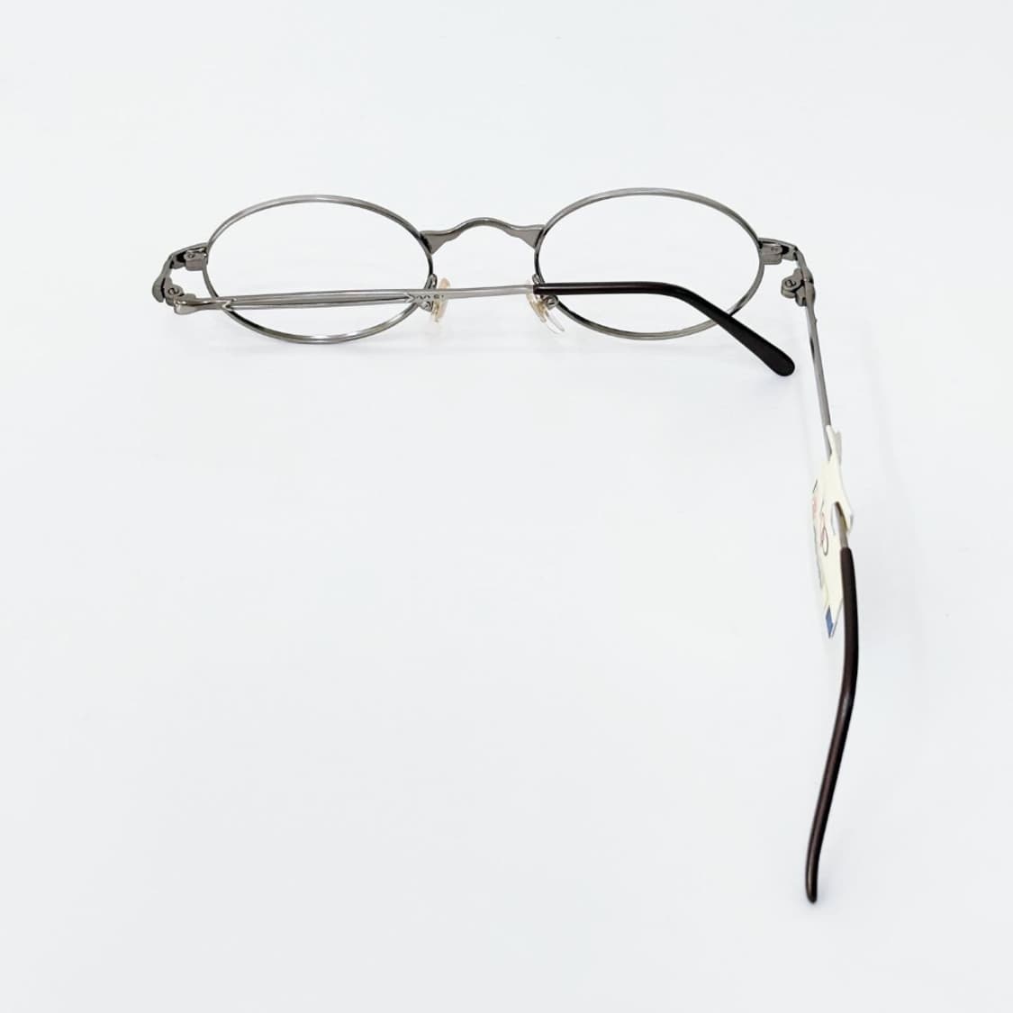 TOP 실버 오벌 메탈 데드스탁 빈티지안경 상품이미지3