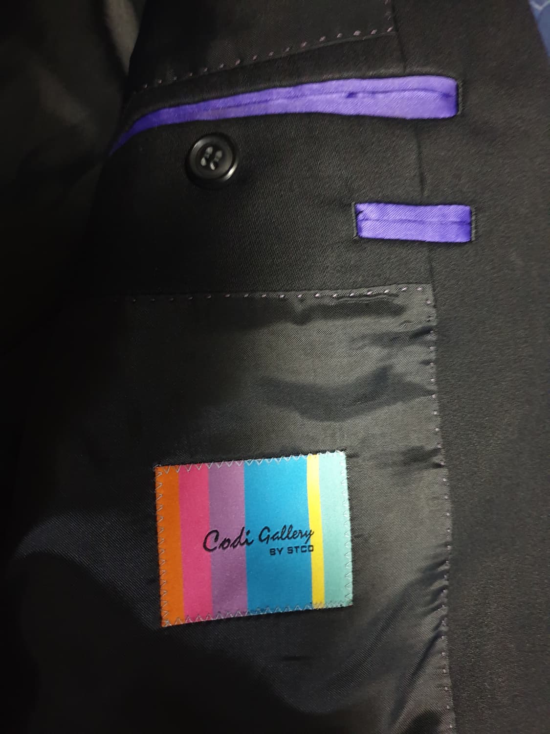 STCO by 코디갤러리 피크트라펠 클래식 원버튼 수트셋업 블랙 상품이미지4